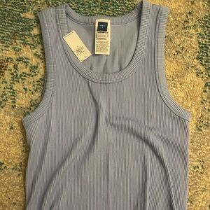 Old Navy Women's Blue Ribbed Tank Top